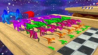 COLORED CARNIVORE DINOSAURS CHAMPIONSHIP - Animal Revolt Battle Simulator