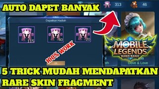 5 TRICK MUDAH MENDAPATKAN RARE SKIN FRAGMENT MOBILE LEGENDS TERBARU