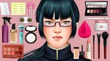 ASMR Maki Zenin Jujutsu Kaisen - Anime makeup transformation | Cosplay animation
