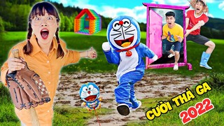 Hà Sam Cười Thả Ga Cùng Những Clip Hài Hước Nhất Năm 2022 - Đi Tìm Doraemon Và Ăn Theo màu Nhân Vật