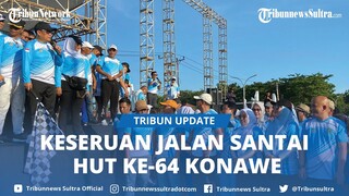 Jelang HUT ke-64 Warga Konawe Meriahkan Jalan Santai, Pj Bupati Harmin Ramba: Jangan Lupa Bahagia