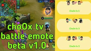 ChoOx tv may sarili ng battle emote sa Mobile Legends(Preview)