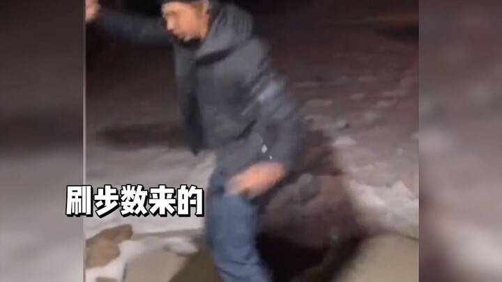 He tried to grab the air to keep himself from falling.