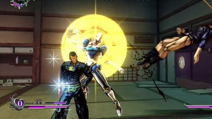 JoJo no Kimyou na Bouken Battle of the Stars Vanilla Ace vs. Nijimura Yitai Pemain Game Super Tang