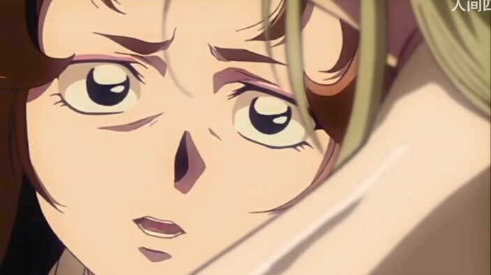 A sad couple in InuYasha, I only hope that the stars will accompany the moon, and I will always be w