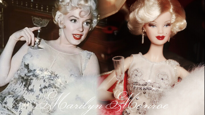 لا أحد مثالي. تعديل دمية تكريمًا لمارلين مونرو في فيلم «حريق من النوع الحارق»～