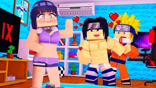 NARUTO VIU O SASUKE ESPIANDO A HINATA TROCANDO DE ROUPA E FICOU MUITO BRAVO NO MINECRAFT