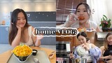 🏡 PRODUCTIVE HOME VLOG: simple & aesthetic desk makeover, korean food, baking with friends, etc. 🍞