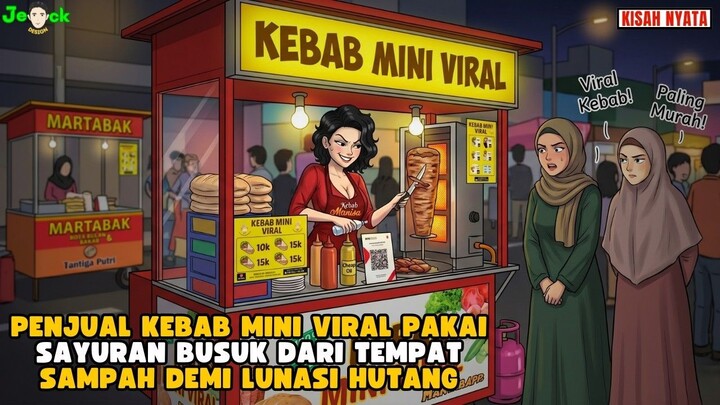 PENJUAL KEBAB MINI VIRAL PAKAI SAYURAN BUSUK DARI TEMPAT SAMPAH DEMI LUNASI HUTANG