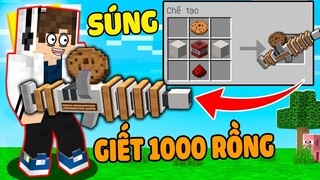 VINH CHẾ TẠO THÀNH CÔNG SÚNG BẮN BÁNH SIÊU MẠNH TRONG MINECRAFT*VÃI CẢ CHƯỞNG SÚNG QUÁ BỰA LUÔN 🤣