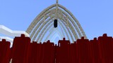 Making the rumbling scene of Attack On Titan in Minecraft