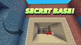 HOW TO MAKE SECRET BASE IN MINECRAFT BEDROCK EDITION (EASY BUILD)