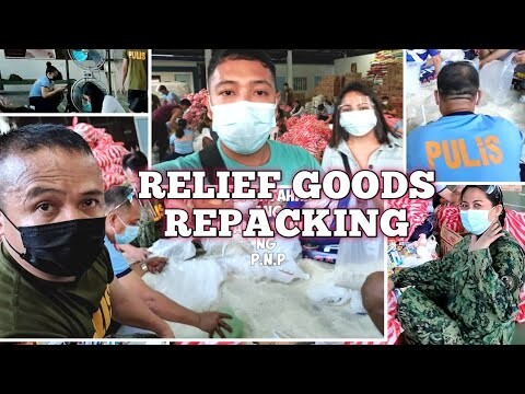 Nag-repacked kami ng Relief Goods kasama ang mga Pulis | 3,500 FOOD PACKS | Carl Tropa