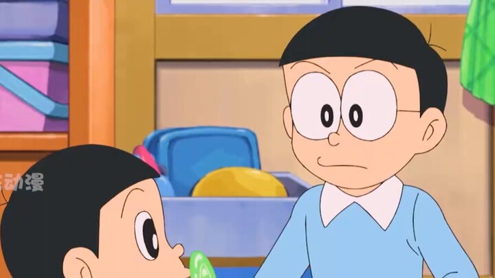 Nobita membesarkan dirinya yang berusia tiga tahun seperti saudaranya sendiri