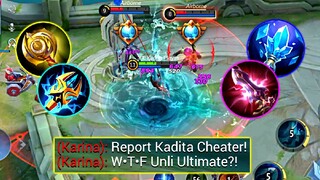 KADITA UNLIMITED ULTIMATE CHEATER?! 😱 | TOP GLOBAL KADITA BEST BUILD AND EMBLEM 2022 | bilibili