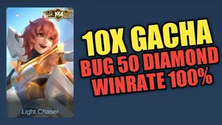 MASIH BILANG BUKAN BUG ? 10X GACHA TANPA GAGAL!! DI JAMIN DAPET SKIN M4 CUMA 50 DM