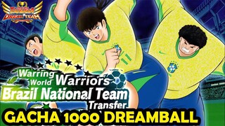 GACHA 1000 DB BRAZIL Transfer !!! New SANTANA , ALBERTO & CASA GRANDE - Captain Tsubasa Dream Team