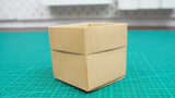 [DIY] Kotak penyimpanan kubus origami sederhana, praktis dan indah!