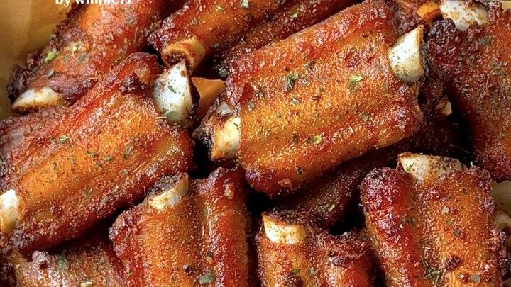 Non-fried‼️ Garlic-Salt & Pepper Roasted Pork Ribs 🔥 Seriously to die for