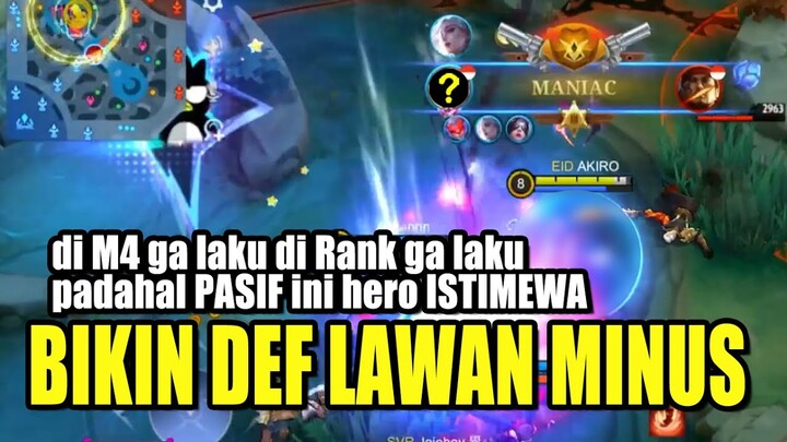 EXP LANER INI PASIFNYA BIKIN DEF LAWAN JADI MINUS #mobilelegends