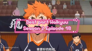 Best part Haikyuu season 2 episode 18