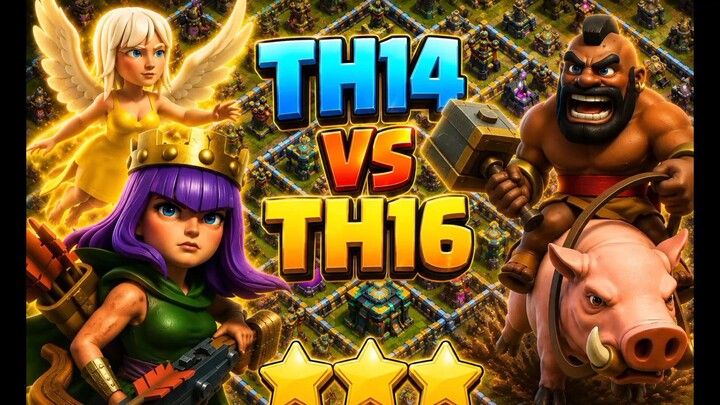 TH 14 vs TH16 / war klasik