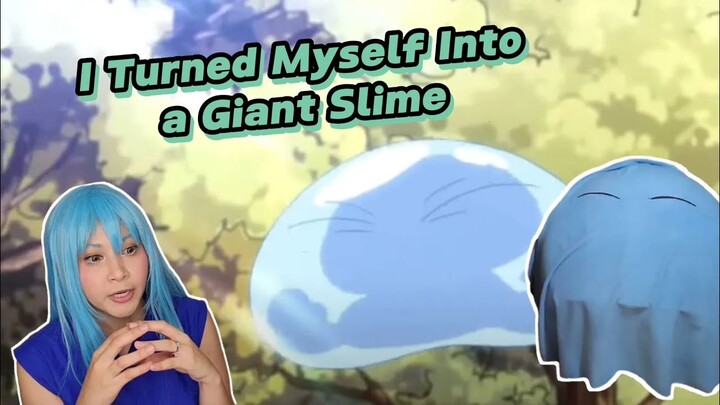 I Turned Myself Into a Giant Slime- Rimuru Tempest Slime Cosplay Compilation (how to)