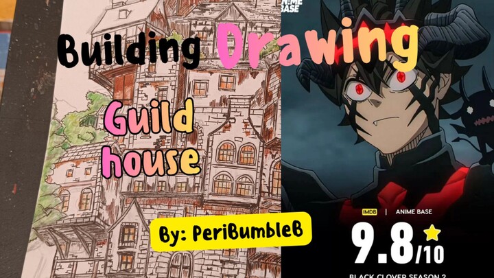 drawing | blackclover guild Asta's house