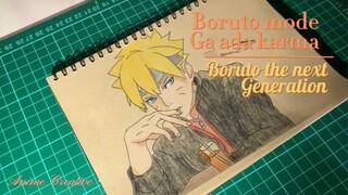 Menggambar boruto no karma || Boruto The nedt generation/ Boruto TwoBlue Vortex