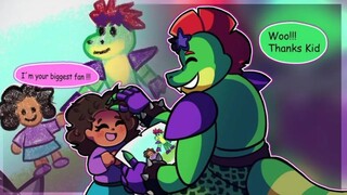 【中字】蒙哥马利鳄鱼的头号粉丝!FNAF安全漏洞漫画配音