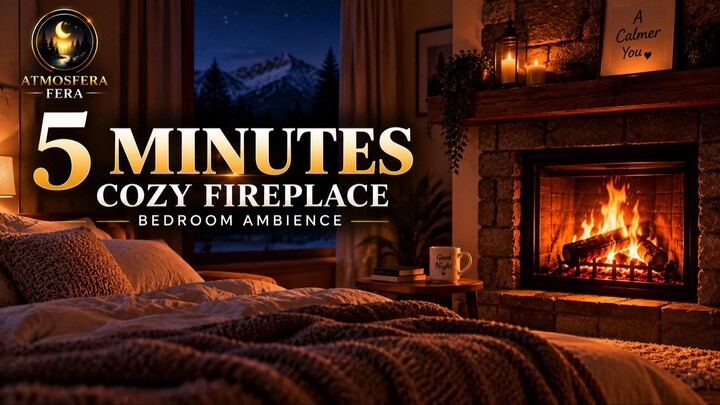 5 Minutes Cozy Fireplace 🔥