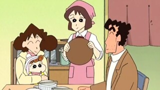 [Crayon Shin-chan] Keluarga Nohara pergi makan tiga mangkuk ramen udon buatan tangan dan minum sup p