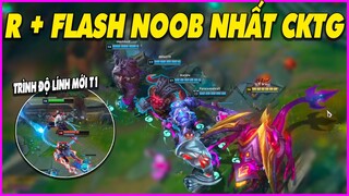 R + Flash Noob nhất trong CKTG 2021, Trình cực cao của lính mới T1 - LMHT - LOL - Skin - Montage