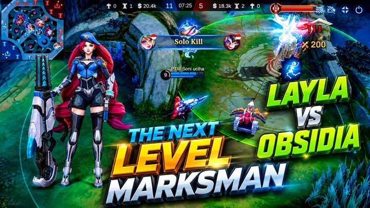 Layla Vs Obsidia Gold Laner | MLBB MOBILE LEGEND