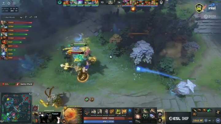 MK and Rubick meet at the same tree - Dota 2