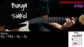 Bunga - Siakol (Guitar Cover With Lyrics & Chords)
