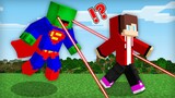 Mikey & JJ Became Superman in Minecraft Challenge (Maizen Mizen Mazien)