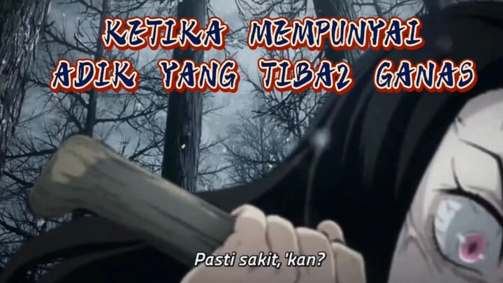 Adiknya jadi iblis yang suka menggigit