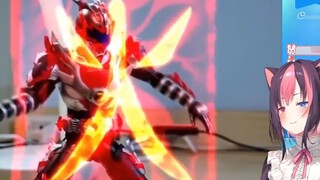 [Kuroto Aria] Japanese black cat watching the swing camping transformation "Armor Hero vs Kamen Ride
