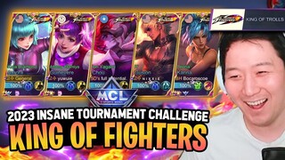 WOW!! KOF Skin Team came back!! 5 Men Challenge in 2023 | Mobile Legends