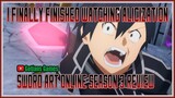 I Finally Watched SAO Season 3 and Wow! Sword Art Online Season 3 Review