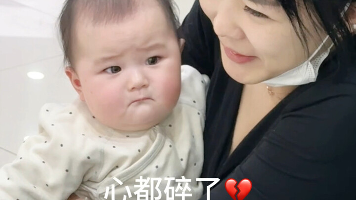 It's really funny when human babies start to be shy