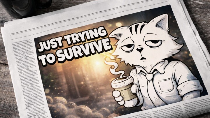 Menggambar Kucing Ngantuk Untuk Desain Kaos