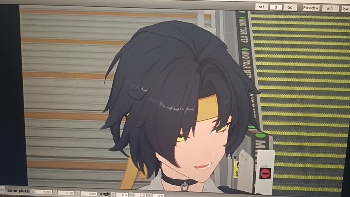 给悠真做了mmd但奈何电脑不能导出😭