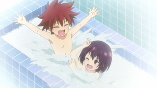 My wife has to take a bath with me since she was a child.