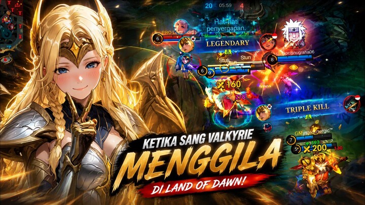 Ketika Sang Valkyrie Menggila Sampai 27 Kill, Damage Sakit, Wajib di Ban‼️- MLBB