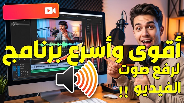 أقوى و أسرع برنامج لرفع صوت الفيديو