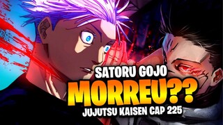 SUKUNA DERRROTA SATORU GOJO COM UM ÚNICO CORTE! SATORU GOJO VAI MORRER? - JUJUTSU KAISEN CAP. 225