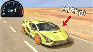 Lamborghini Sian, 360+km/h Top Speed & POV Driving in Driving School Sim