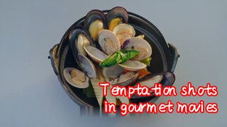 Temptation shots in gourmet movies